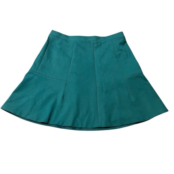 J.CREW Dresses & Skirts - J. Crew Women Size 00 Green A Lined Fluted Mini Skirt Style 03394